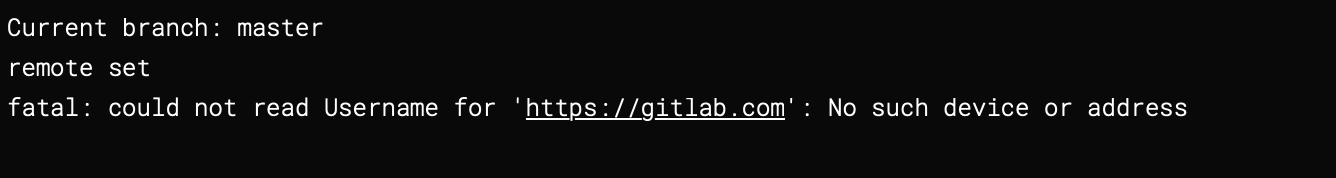 Authentication Error